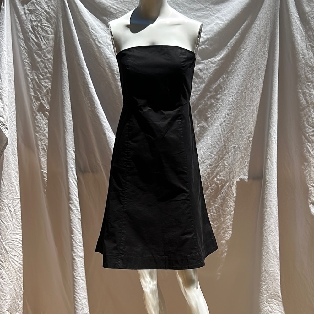 GAP Black Strapless Sheath Cocktail Dress